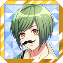 (Tiny Moustache) Yuki Rurikawa Serious SR Icon Unbloomed.png