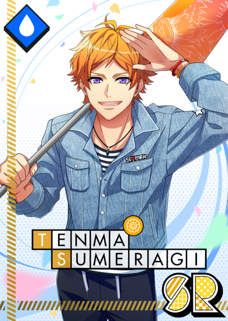 (Look up at the Blossom-coloured Sky) Tenma Serious SR.png