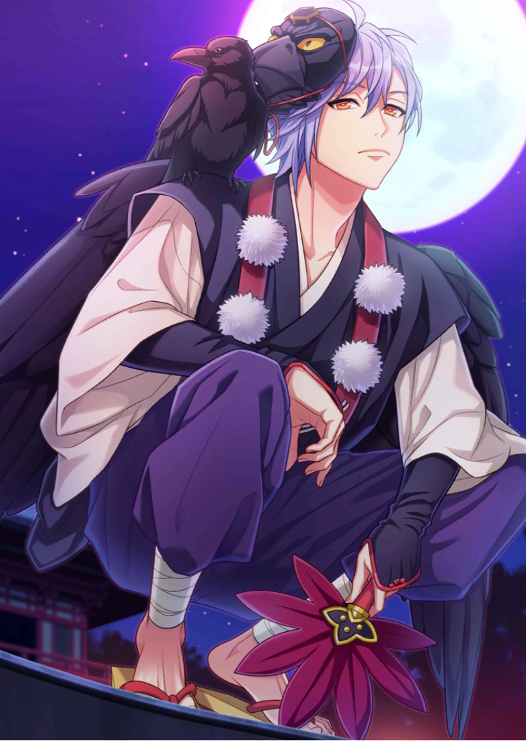 File:(Moonlit Karasu-Tengu) Misumi Serious SSR+ Raw.png - A3! Wiki