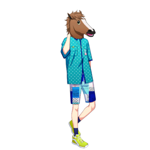 Kazunari Horse Head Fullbody.png