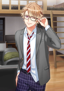 (Delinquent Upperclassman Behind the School) Itaru Serious SSR Raw.png