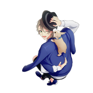 (Corgi in Love) Kazunari Action SR Transparent.png