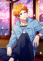 (Riverside Evening Cherry Trees) Tenma Action SSR Raw.png