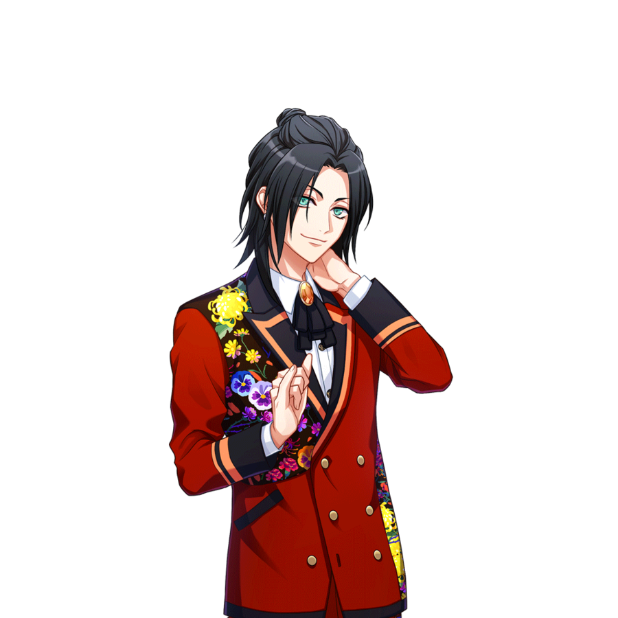 File:(Promise of Blooming) Azami Serious SR+ Transparent.png - A3! Wiki